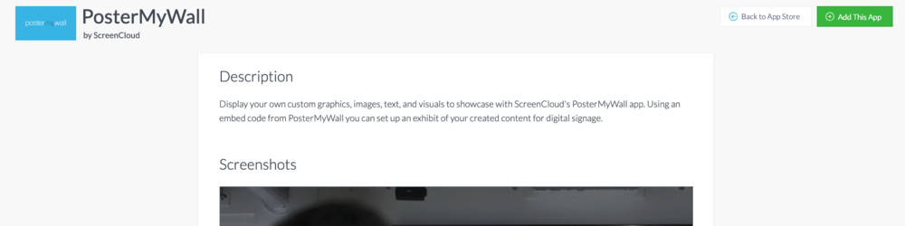 ScreenCloud PosterMyWall App Guide - ScreenCloud